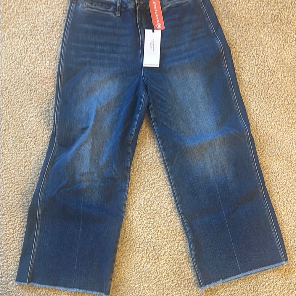 Mica brand Women's Wide Leg Blue Jeans